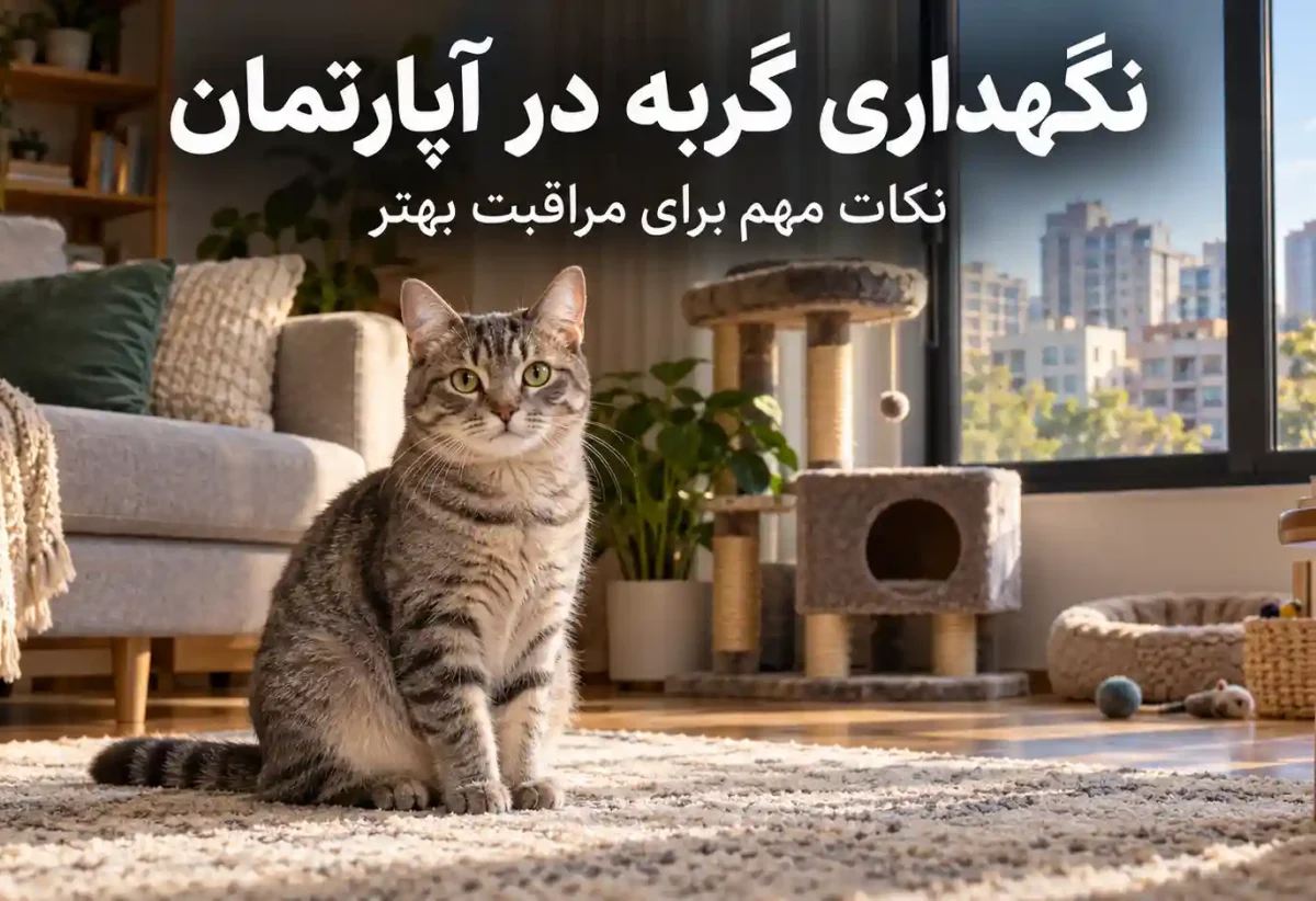 نگهداری گربه در آپارتمان